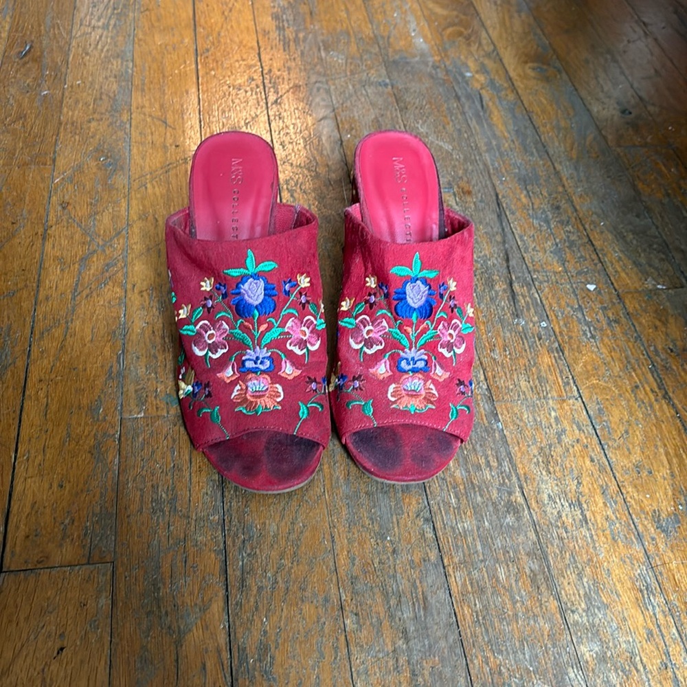 Floral embroidered sandals - Marks & Spencer collections